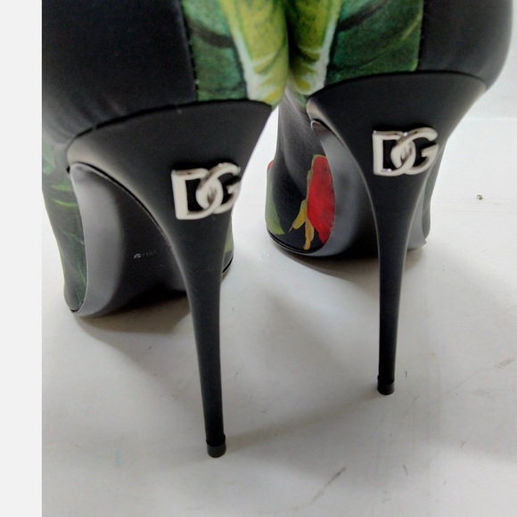 Dolce & Gabbana Green and Black Women's Heels - Picture 7 of 7